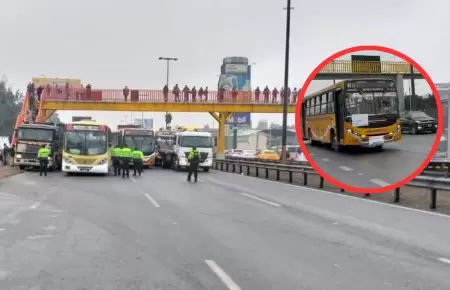 Conductores de la Lnea 41 protestas por la extorsin