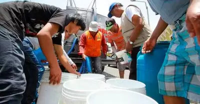 Corte de agua en Lima.