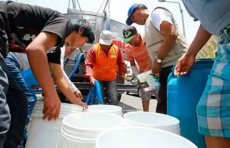 Corte de agua en Lima.
