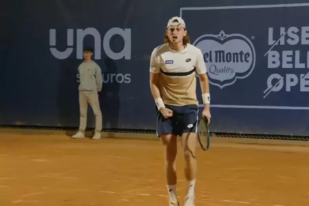 Ignacio Buse a semis en Lisboa.