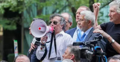 Petro en su discurso pblico en Nueva York.