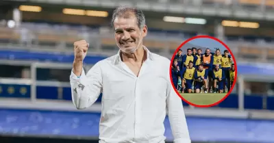 Franco navarro est orgulloso de los jugadores de Alianza Lima.