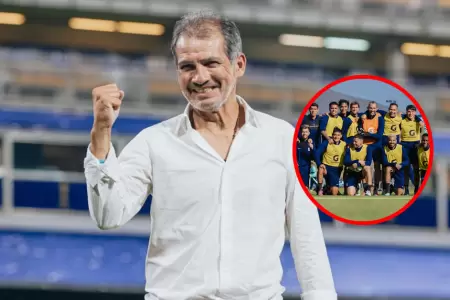 Franco navarro est orgulloso de los jugadores de Alianza Lima.