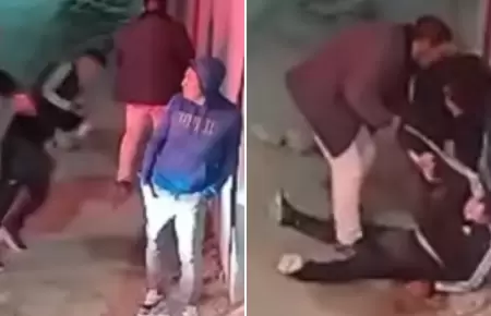Hombre termina noqueado por polica