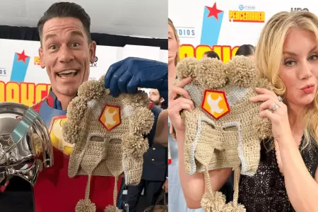 John Cena junto a actores de la serie 'Peacemaker' se lucen con chullo