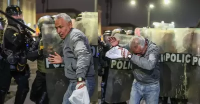 Adulto mayor fue agredido por la PNP.