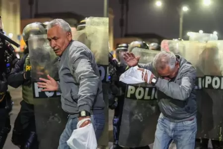 Adulto mayor fue agredido por la PNP.