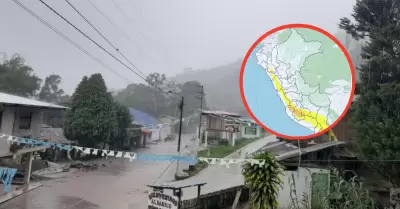 Precipitaciones en 95 provincias del país