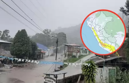 Precipitaciones en 95 provincias del pas