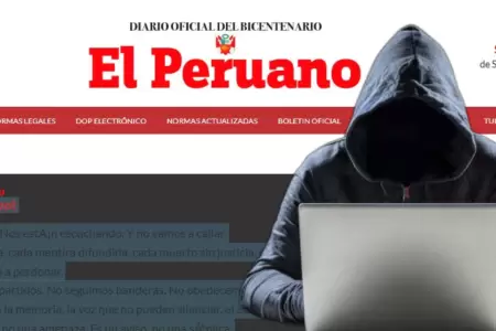 Hackers vulneran sistema del diario oficial El Peruano