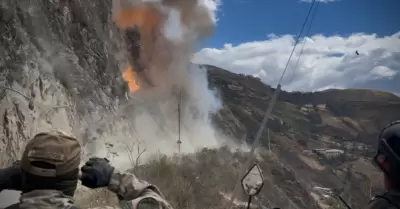 Operativo contra la minera ilegal en Pataz.