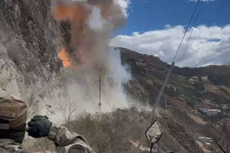 Operativo contra la minera ilegal en Pataz.