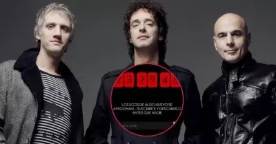 Soda Stereo alista inminente anuncio para este lunes 29 de septiembre.