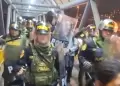 Periodista de Exitosa fue agredido por un efectivo de la PNP cuando cubra las protestas en Acho