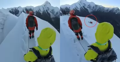 Alpinista cay de una montaa por intentar tomarse una foto y pierde la vida