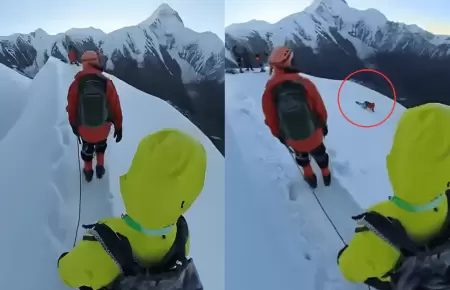 Alpinista cay de una montaa por intentar tomarse una foto y pierde la vida