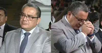 Ministro Santivez tranquilo ante la interpelacin.
