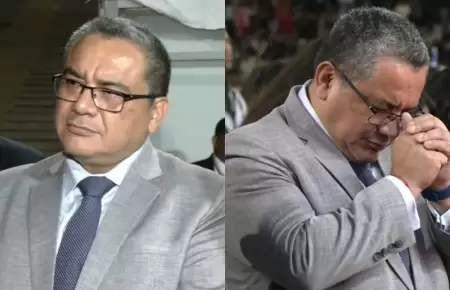 Ministro Santivez tranquilo ante la interpelacin.