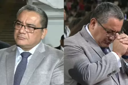 Ministro Santivez tranquilo ante la interpelacin.