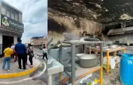 Tacna: Incendio arrasa con pollera inaugurada hace un mes en el distrito Alto de la Alianza