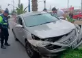 Tacna: Vehculo se despista frente al mercado Hroes del Cenepa y abandona la escena