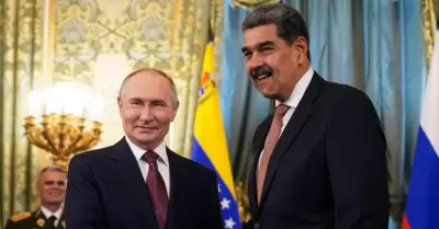 Vladimir Putin y Nicols Maduro en un acto oficial.