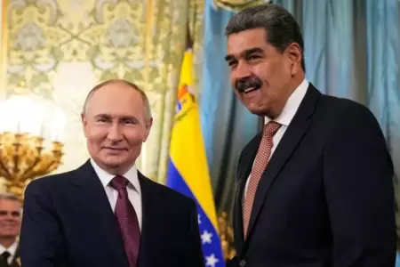 Vladimir Putin y Nicols Maduro en un acto oficial.