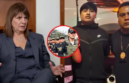 Ministra de Seguridad Nacional de Argentina felicita a PNP por captura de 'Peque