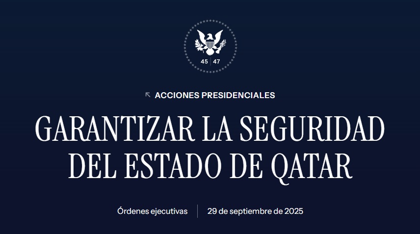 La orden ejecutiva firmada por Trump.