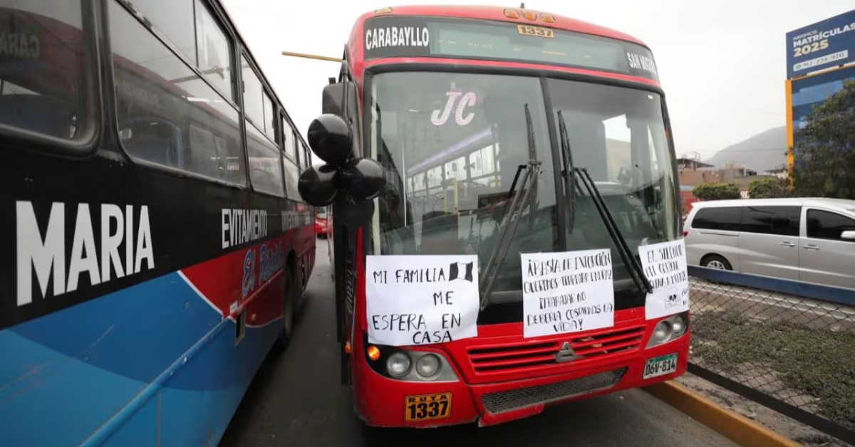 Más del 90% del sector transporte público paga cupo a los extorsionadores, asegura dirigente