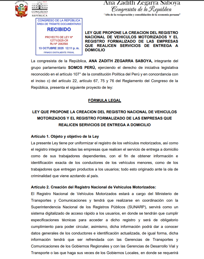 Proyecto de ley