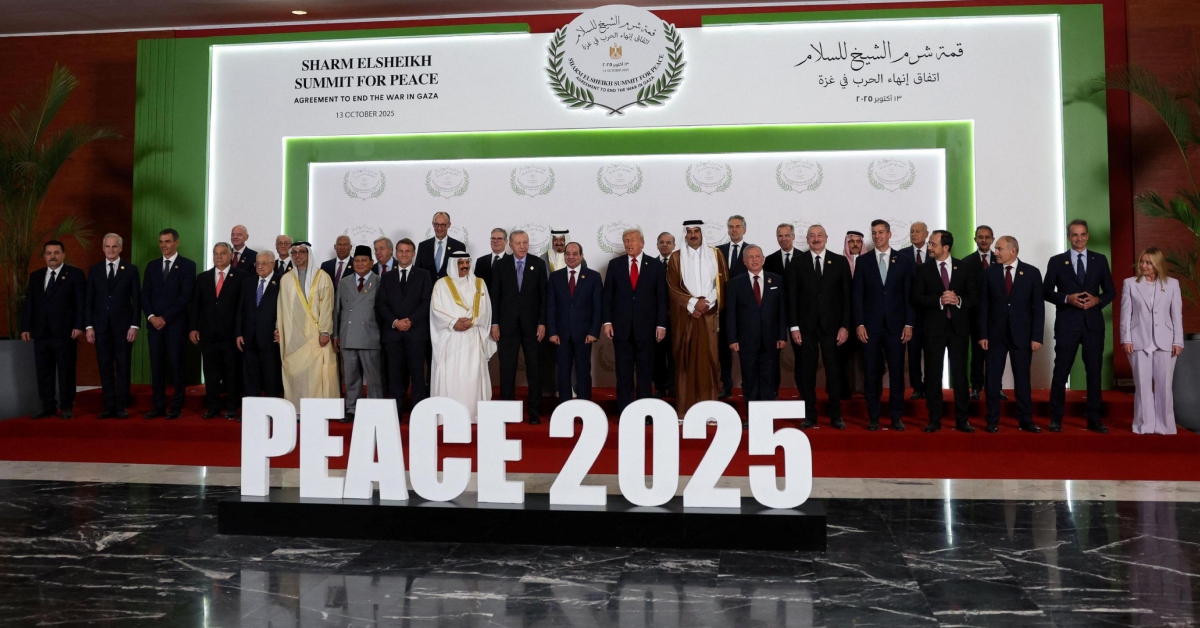 Acuerdo de paz de Gaza: Líderes del mundo firman pacto para el fin de las hostilidades en la franja