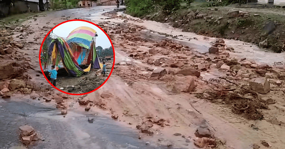 Moyobamba: Fuerte temporal de lluvias provoca huaico en el distrito de Jepelacio dejando a varias familias damnificadas
