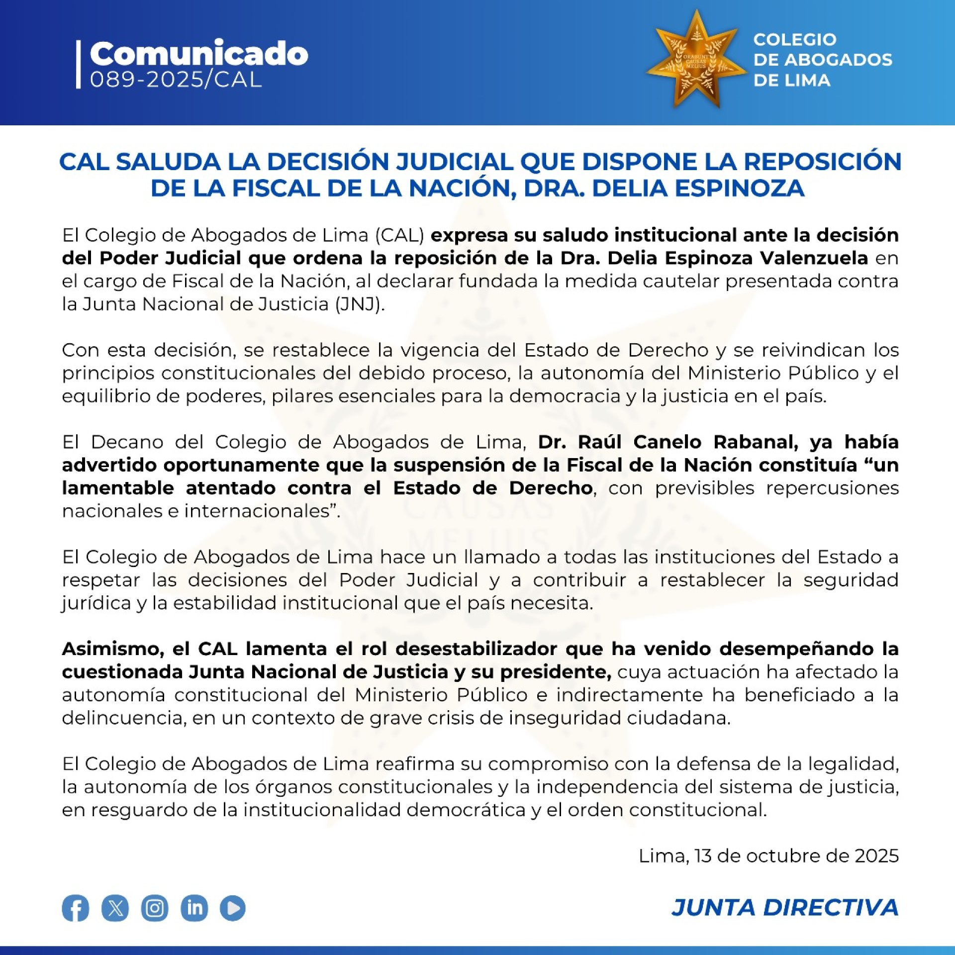 Comunicado