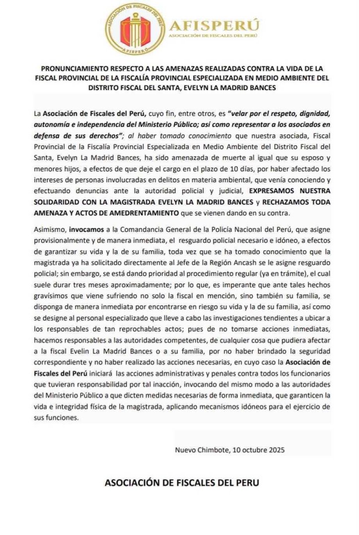 Comunicado de Asociacin de Fiscales