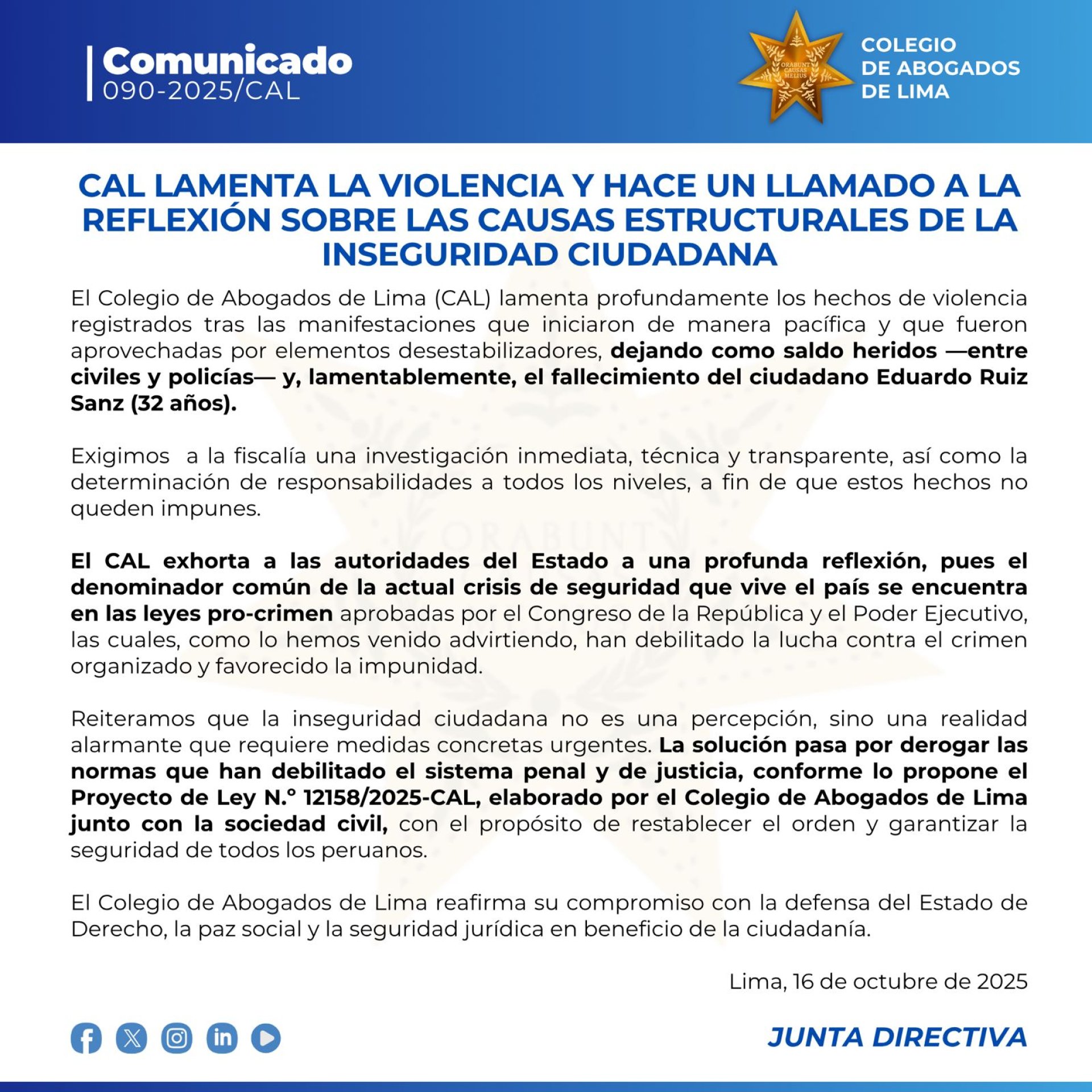 Comunicado
