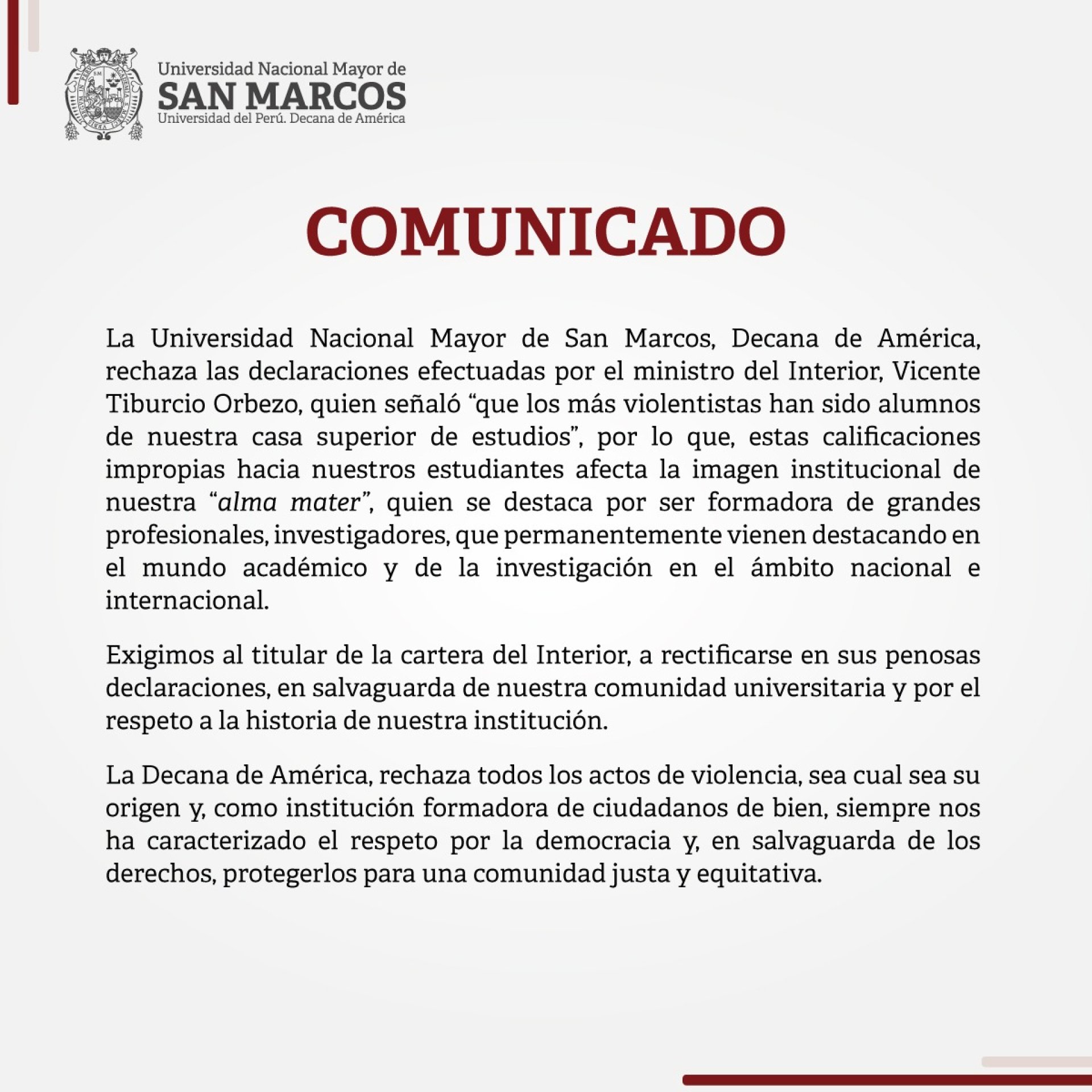 Comunicado
