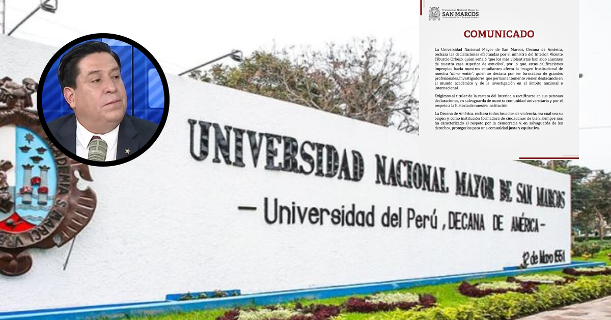 San Marcos rechaza declaraciones del ministro – El reportero andino
