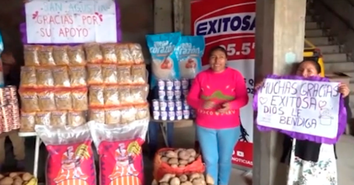 Exitosa y Gobierno de Taiwán entregan importante donación de alimentos a olla común en SJM
