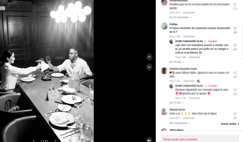 Xiomy Kanashiro asegura que no est con Farfn por su dinero.