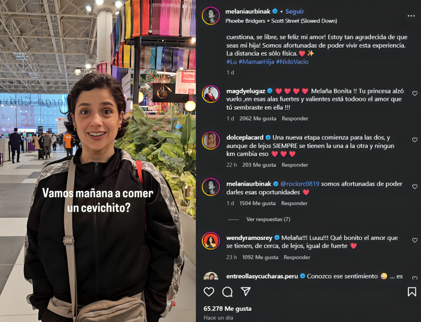 Reacciones y comentarios a la publicacin de Melania Urbina