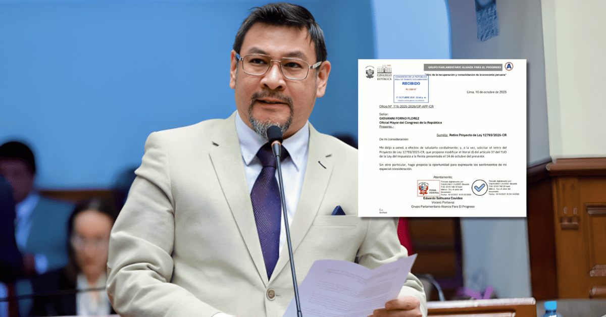 APP retira iniciativa que permitía la deducción tributaria de los gastos provenientes de la extorsión