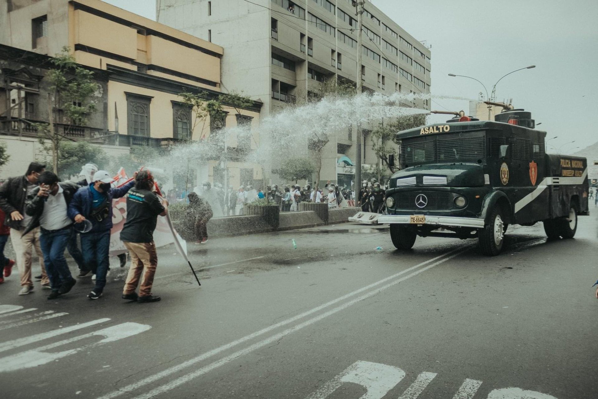 Rochabuses eran usados para dispersar a manifestantes en protestas. Foto de 2020.