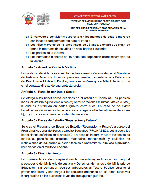 Proyecto de ley.