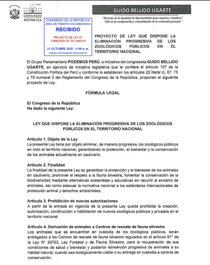Proyecto de ley.