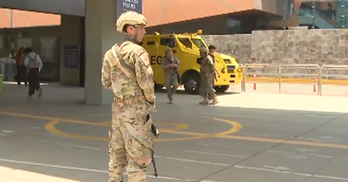 Personal militar fue visto en la Estación La Cultura.