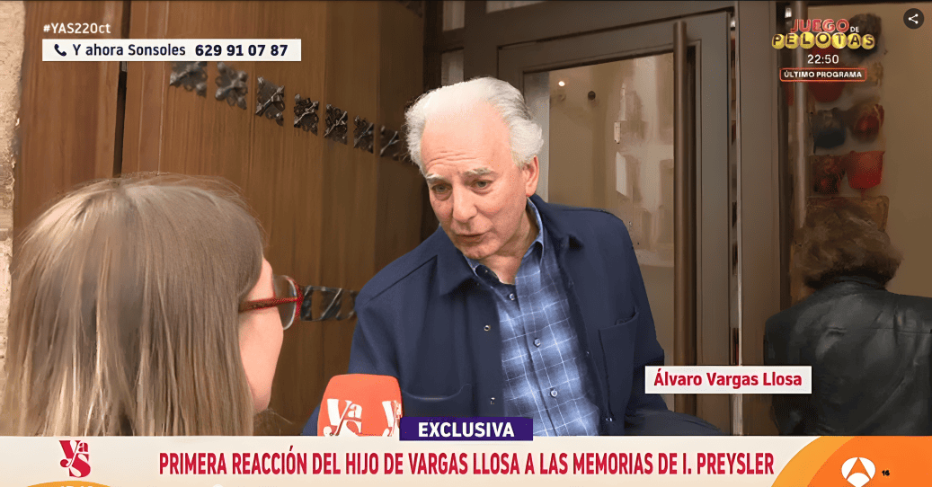 lvaro Vargas Llosa declarando a la prensa espaola