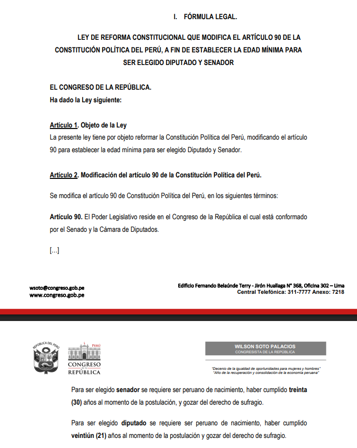 Proyecto de ley.