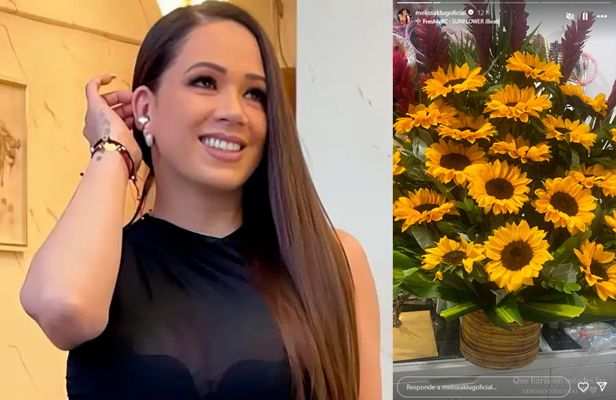 Melissa Klug recibe regalo y lo anuncia en sus redes sociales.