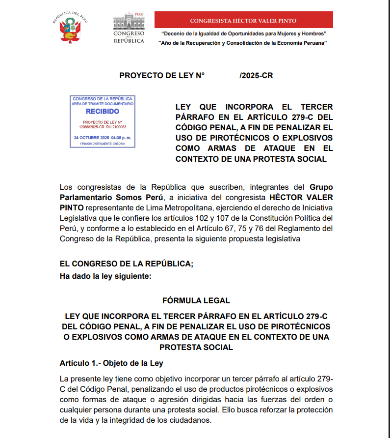 Proyecto de ley.